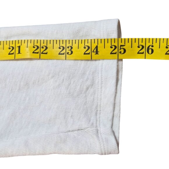 J Jill Women's White Hooded Cardigan Jacket XL Cotton Linen Coastal Cottage Boho - Picture 11 of 13